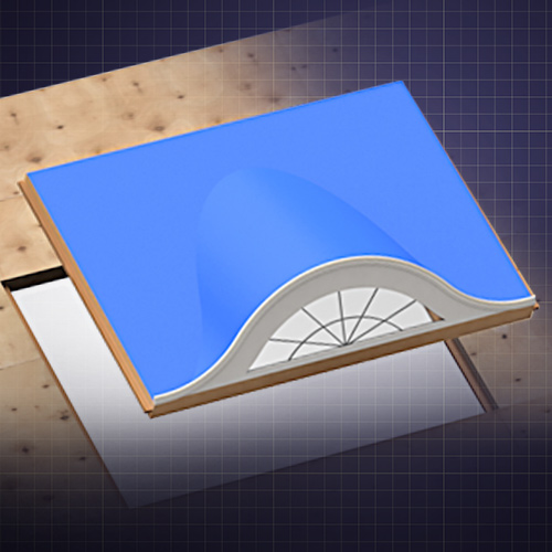 Eyebrow dormer unit